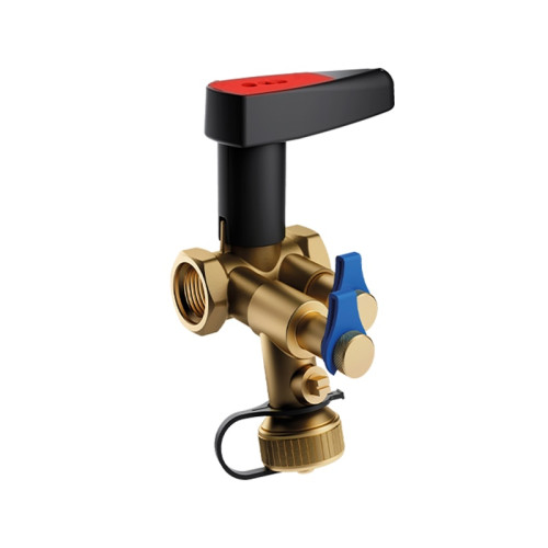 Балансировочный клапан Heizen Stream MD 40 с дренажем и измерительными ниппелями Балансировочный клапан Heizen Stream MD 40 с дренажем и измерительными ниппелями