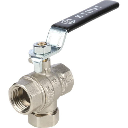 Кран шаровой с фильтром 1/2" Stout