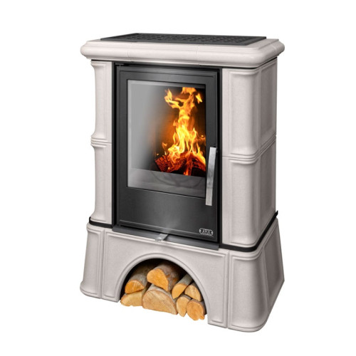 Печь-камин ABX Bavaria KI кафельный цоколь табак с ТО 6.9 кВт