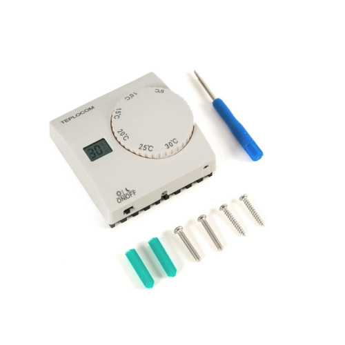 Проводной комнатный термостат TEPLOCOM TS-2AA/8A арт.911