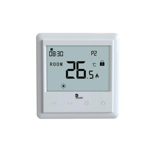 Термостат электронный проводной программируемый Wester RT07P (встраиваемый)