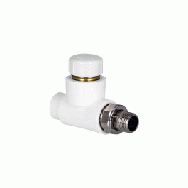 Кран под термоголовку полипропиленовый прямой Tebo D 20 х 1/2"