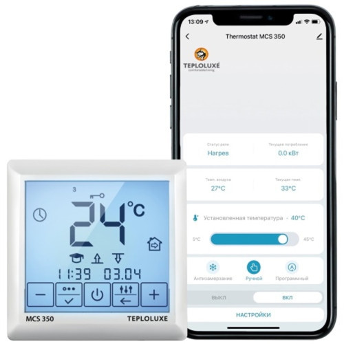 Терморегулятор электронный программируемый Теплолюкс MCS 350 TUYA