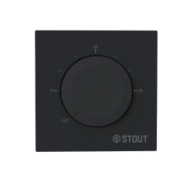 Термостат универсальный Stout 16А , черный