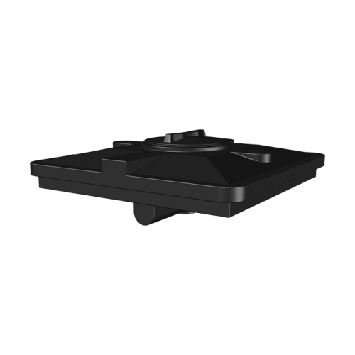 Бак для душа 120 литров черный Aquatech (950х950х305)