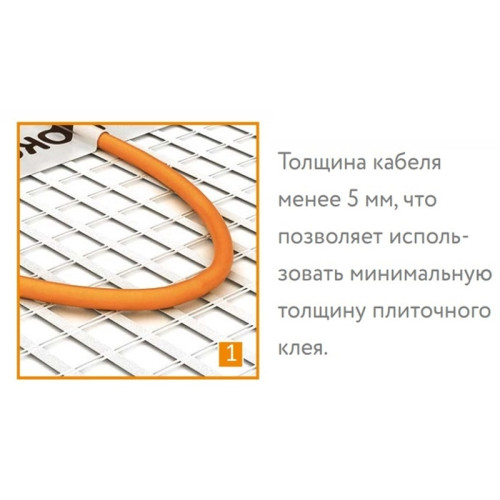 Мат нагревательный Теплолюкс Tropix MHH XL 2.8 кв.метра (0.8х3.5 м.)