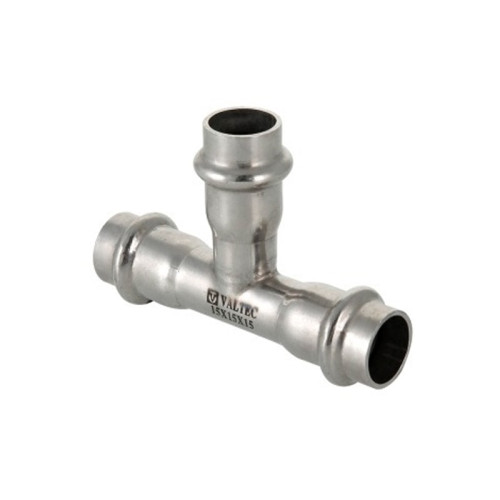 Тройник Valtec VT.INOX-PRESS 15x15x15 мм из нержавейки (арт.VTi.931.I.151515) Тройник Valtec VT.INOX-PRESS 15x15x15 мм из нержавейки (арт.VTi.931.I.151515)