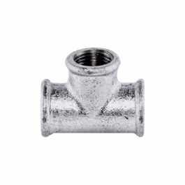 Тройник прямой чугунный оцинкованный Fittex Plus 15х1/2"