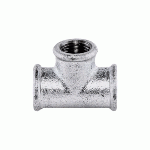 Тройник прямой чугунный оцинкованный Fittex Plus 15х1/2"