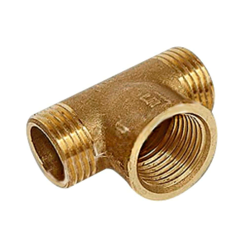 Тройник латунный резьбовой Elsen равнопроходной 1/2" резьба НВН