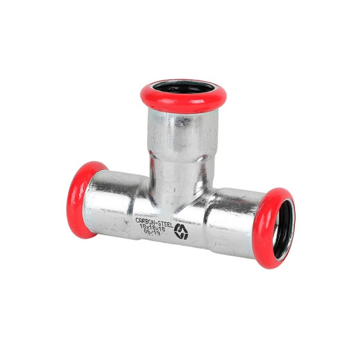 Тройник равнопроходной из оцинкованной стали MVI 35 мм