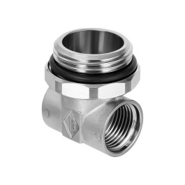 Тройник для коллектора Hoobs 1"НРх1/2"ВРх1/2"ВР с прокладкой