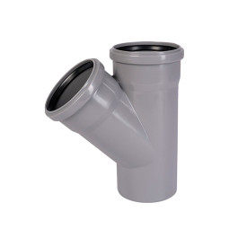 Тройник канализационный Ostendorf HTEA 50x50*45° (арт.112200)