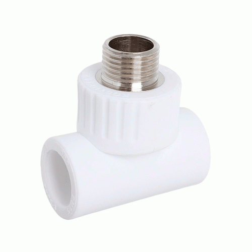 Тройник полипропиленовый Политэк с НР резьбой 32x1/2" мм