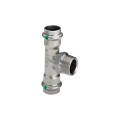 Тройник пресс наружная резьба Viega Sanpress Inox 18х3/4"х18 из нержавейки (арт. 445973) серия 2317.1