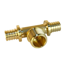 Тройник переходной Tim с НР резьбой 16(2.2)х1/2" мм