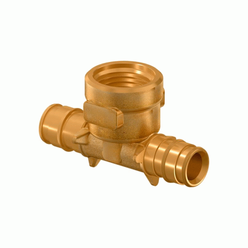 Тройник латунный Usystems с ВР резьбой 32x1" мм