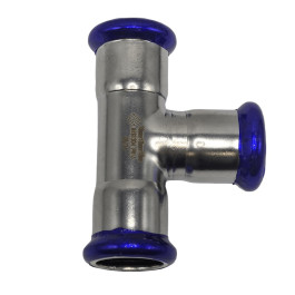 Пресс-тройник переходной MVI 42х35х42 мм нержавеющий