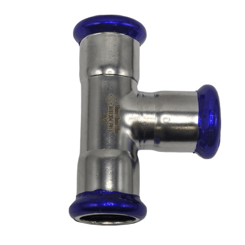 Пресс-тройник MVI 15 мм нержавеющий