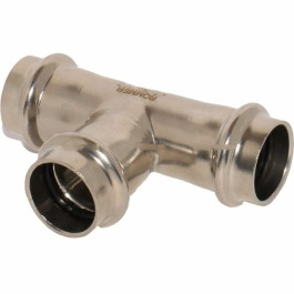 Тройник равнопроходной Rommer из нержавеющей стали 18 мм