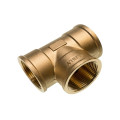 Тройник равнопроходной бронзовый Sanha Purafit 1 1/2" с ВР резьбой, 3130 арт.13130112