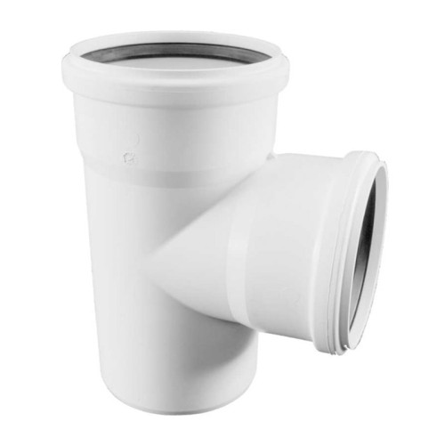 Тройник канализационный Rehau Raupiano Plus Max Flow 110x50мм.87° (арт.11213241002)