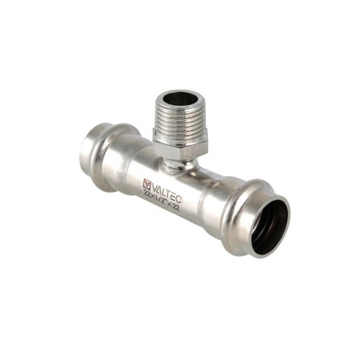 Тройник Valtec наружная резьба VT.INOX-PRESS 42x1 1/4" из нержавейки (арт.VTi.933.I.420742) Тройник Valtec наружная резьба VT.INOX-PRESS 42x1 1/4" из нержавейки (арт.VTi.933.I.420742)