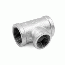 Тройник переходной чугунный оцинкованный Fittex Plus 40х25мм (1 1/2"х1") ВР резьба