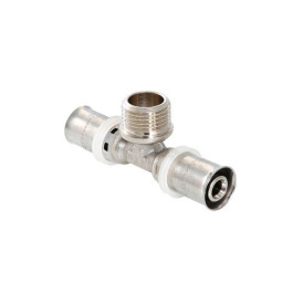 Пресс тройник с наружной резьбой 16x1/2" x16 Valtec (арт.VTM.233.N.160416)