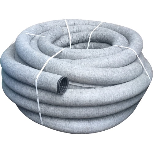 Дренажная труба ЯрДренаж 200 с перфорацией в фильтре Fiber+