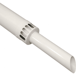 Коаксиальная труба с наконечником 60/100 мм, длина 1000 мм, выступ дымовой трубы 250 мм — антиобледeнительное исполнение (арт. MT71413611)