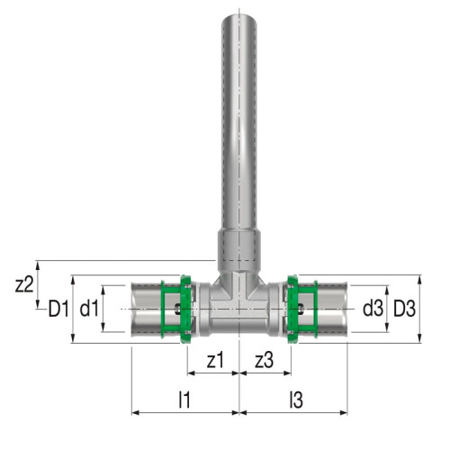 Пресс трубка Т-образная COMAP 16х2-15 мм длина 300мм Пресс трубка Т-образная COMAP 16х2-15 мм длина 300мм