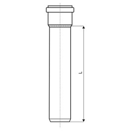 Труба канализационная Ostendorf HTEM 50x750 (арт.112030)