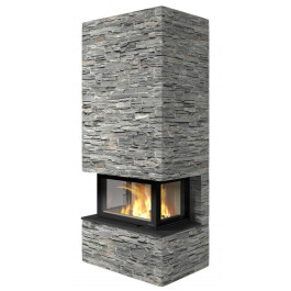 Печь-камин Nordpeis Davos U высокий топка N-29U