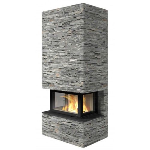 Печь-камин Nordpeis Davos U высокий топка N-29U