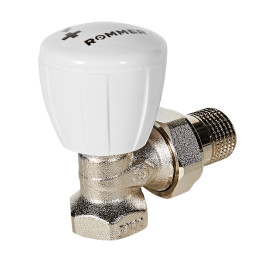 Клапан ручной регулирующий Rommer 1/2", угловой