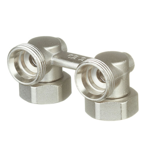 Узел нижнего подключения радиатора угловой Hoobs 3/4"х3/4" плоское уплотнение Узел нижнего подключения радиатора угловой Hoobs 3/4"х3/4" плоское уплотнение