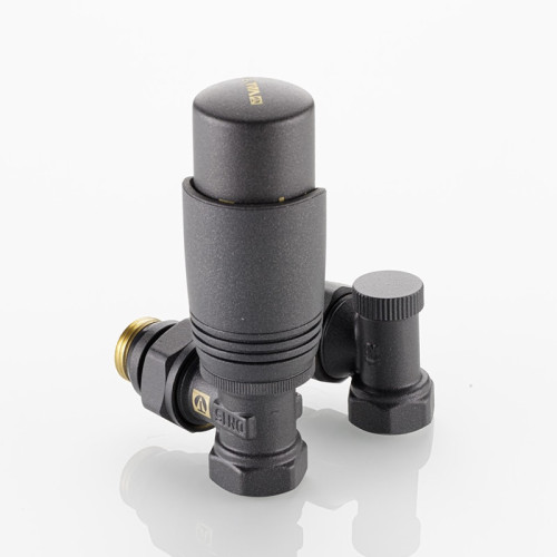 Комплект термостатический угловой Valtec 1/2" арт.VT.045.GR.04 (Серый)