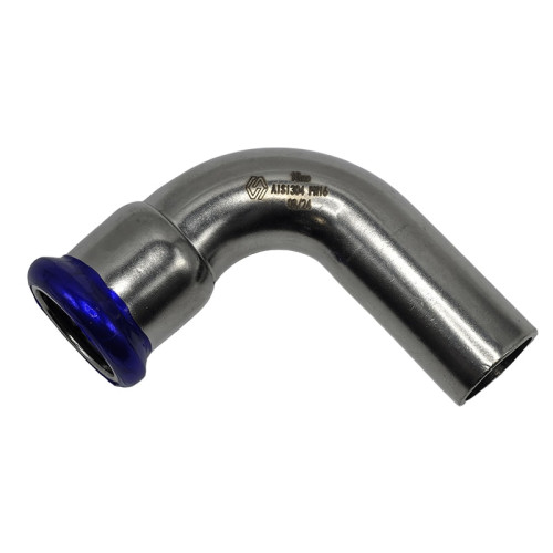 Пресс-угольник 90° MVI 18 мм нержавеющий однораструбный