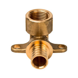 Угол переходной Hoobs с крепежом и ВР резьбой 16х1/2" мм