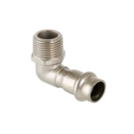 Угол Valtec наружная резьба VT.INOX-PRESS 15x1/2" 90° из нержавейки (арт.VTi.953.I.001504)