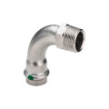 Угол пресс наружная резьба Viega Sanpress Inox 18х1/2" из нержавейки (арт. 436902) серия 2314