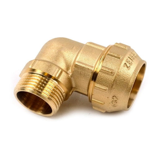 Угольник обжимной Tim с наружной резьбой 32х1" мм Угольник обжимной Tim с наружной резьбой 32х1" мм