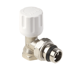 Вентиль радиаторный угловой MVI 1/2" резьба внутренняя/наружная с уплотняющим кольцом