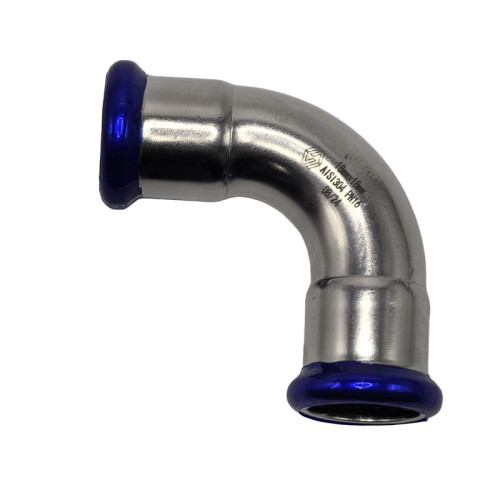 Пресс-угольник 90° MVI 35 мм нержавеющий двухраструбный