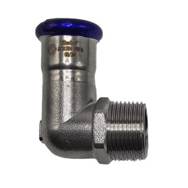 Пресс-угольник с НР резьбой MVI 54х2" мм нержавеющий