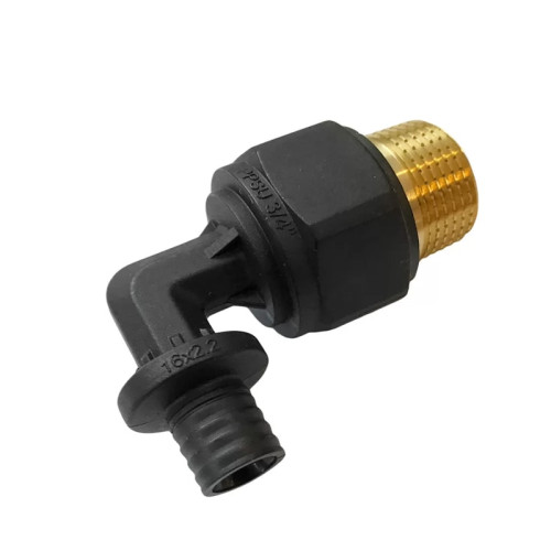 Угол 90° Varmega Slide-fit с НР резьбой 20х1/2"мм Угол 90° Varmega Slide-fit с НР резьбой 20х1/2"мм