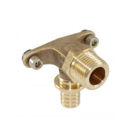 Угол с креплением латунный Varmega Slide-fit с НР резьбой 16х1/2"мм