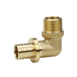 Угол 90° латунный Varmega Slide-fit с НР резьбой 25х3/4"мм