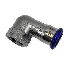 Пресс-угольник с ВР резьбой MVI 22х1/2" мм нержавеющий